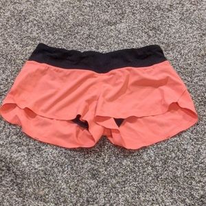 Lululemon speed shorts pink
